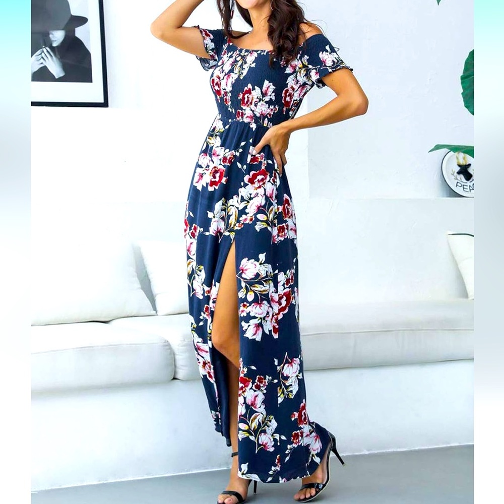 Brand new without tags Azalosie flowy maxi dress. All stretch material size XXL.